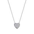0,09 Carat Diamond Heart Necklace
