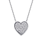 0,09 Carat Diamond Heart Necklace