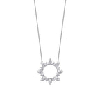 0,17 Carat Diamond Round Trend Necklace
