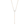 0,45 Carat Diamond Dangle Detailed Trend Necklace