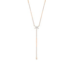 0,45 Carat Diamond Dangle Detailed Trend Necklace