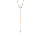 0,45 Carat Diamond Dangle Detailed Trend Necklace