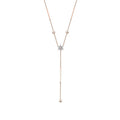 0,53 Carat Diamond Dangle Detailed Trend Necklace