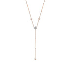 0,53 Carat Diamond Dangle Detailed Trend Necklace