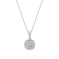 0,52 Carat Diamond Two-Toned Necklace