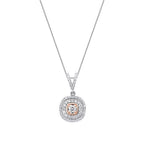 0,52 Carat Diamond Two-Toned Necklace