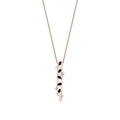 0,62 Carat Diamond Long Sapphire Necklace