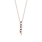 0,62 Carat Diamond Long Sapphire Necklace