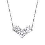 0,31 Carat Diamond Round Stone Necklace
