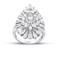 1,91 Carat Diamond Baguette Stone Pear Ring