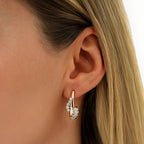 1,35 Carat Diamond Stone Trend Earring