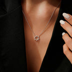 0,17 Carat Diamond Round Trend Necklace