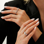 0,50 Carat Diamond Cross Trend Ring