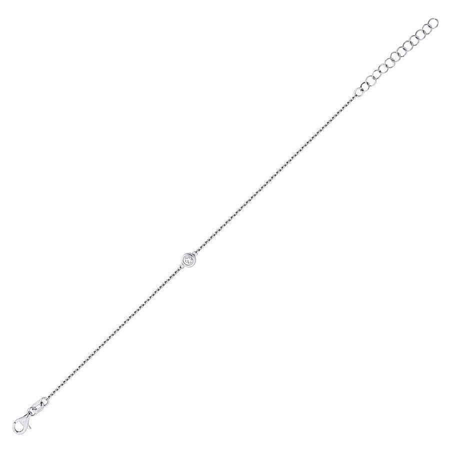 0,06 Carat Diamond Solitaire Bracelet