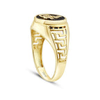 Gold Onyx with Ottoman Seal Men's Ring
