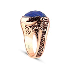Gold Lapis Lazuli Men's Ring