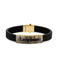 Gold Distressed Look Men's Bracelet