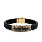 Gold Distressed Look Men's Bracelet