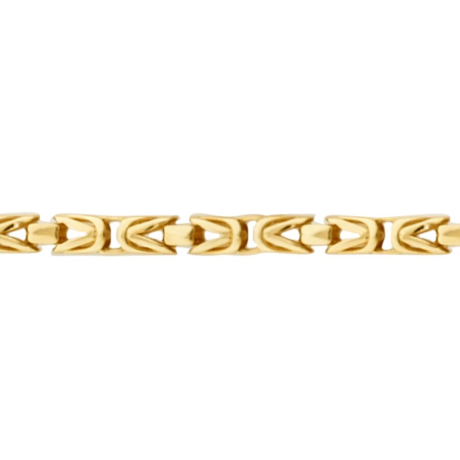 Gold Stone King Chain Men's Bracelet