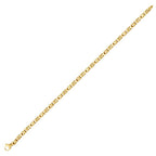 Gold Stone King Chain Men's Bracelet