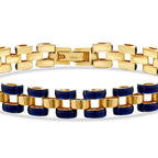 Gold Enamel Men's Bracelet