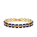 Gold Enamel Men's Bracelet