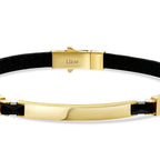 Gold Onyx Stone Men's Bracelet