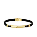 Gold Onyx Stone Men's Bracelet