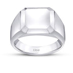 Gold Minimalist Rectangular Men’s Ring