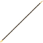 Gold Onyx Black Men's Bracelet