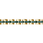 Gold Green Enamel Men's Bracelet