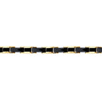 Gold Onyx Black Men's Bracelet