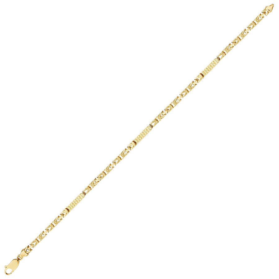 Gold Men's King Chain Bracelet