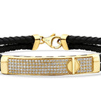 Gold Men's Stone Bracelet