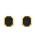 Gold Black Stone Cufflinks