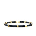 Gold Round Detailed Men's Bracelet