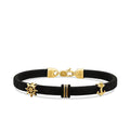 Gold Anchor and Rudder Detailed Men's Bracelet