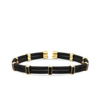 Gold Frame Detailed Men's Bracelet