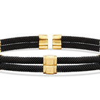 Gold Square Detailed Men's Bracelet