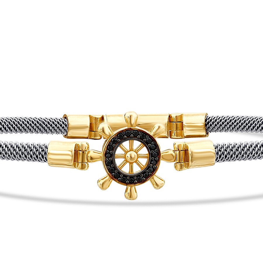 Gold Compass Men's Bracelet