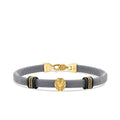 Gold Lion Figurine Men's Bracelet