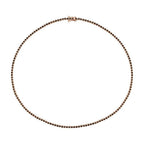 5,71 Carat Black Stone Tennis Neckband