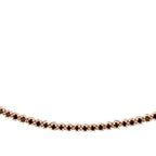 5,71 Carat Black Stone Tennis Neckband