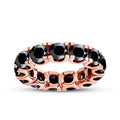 4,50 Carat Black Stone Eternity Ring