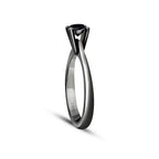 0,41 Carat Black Stone Solitaire Ring