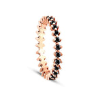 0,78 Carat Black Stone Eternity Ring