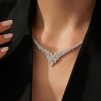 Gold Trendy Statement Necklace
