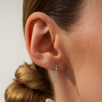 0,17 Carat Diamond Flower Earrings