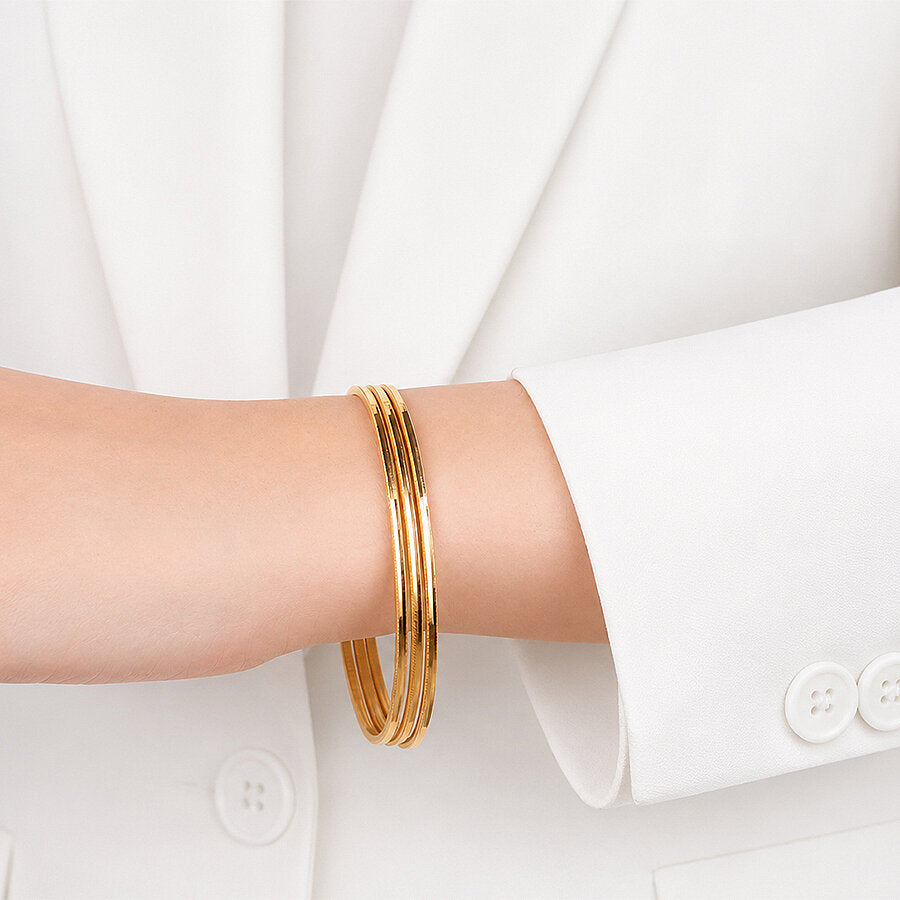 Gold Ajda Bangle