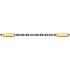 Gold Rectangular Plate Detail Men's Bracelet